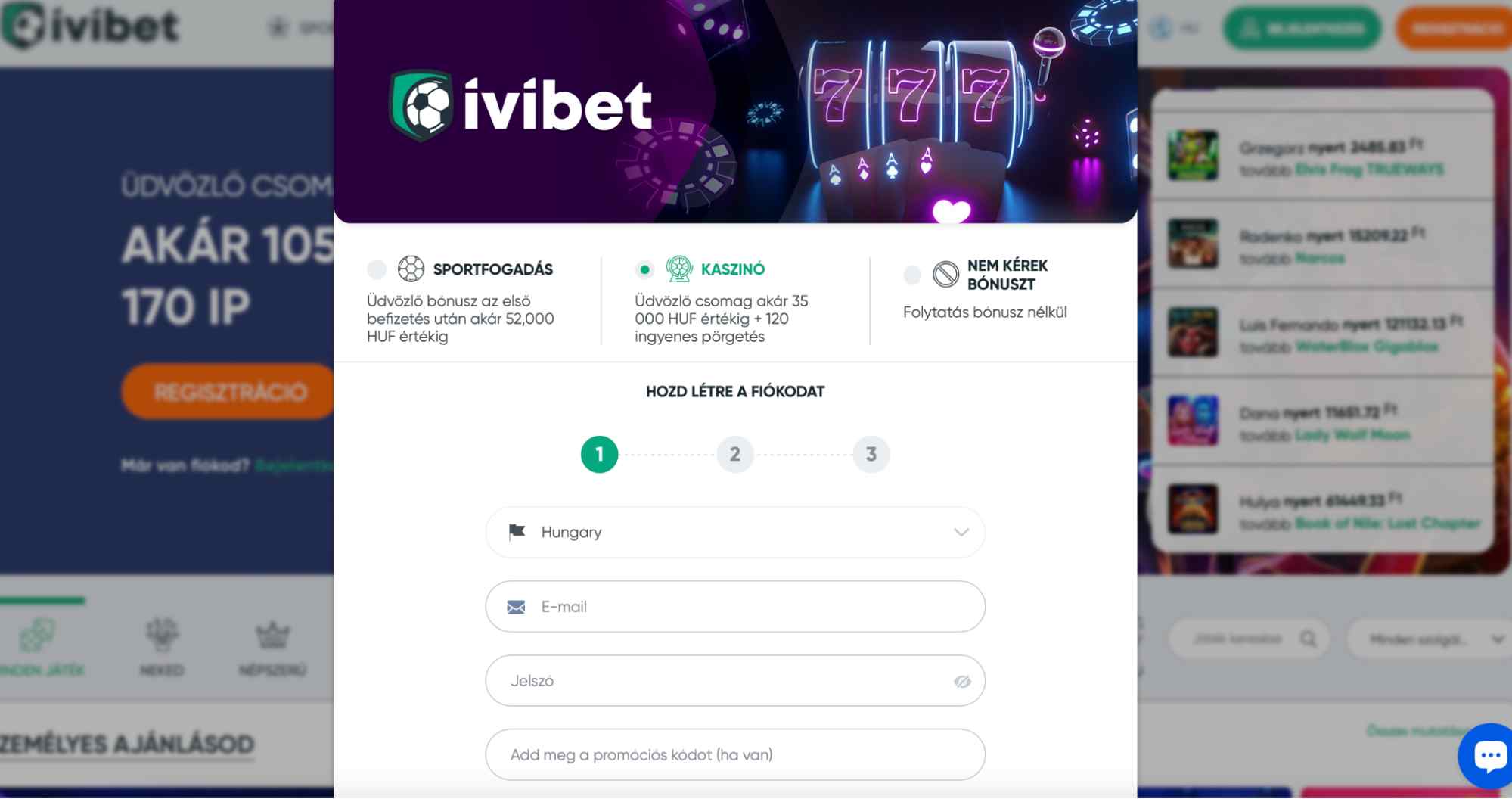 ivibet regisztráció