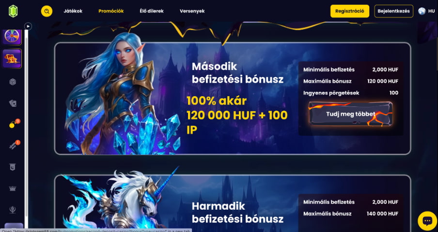 Slotsgem casino Befizetési bónuszok