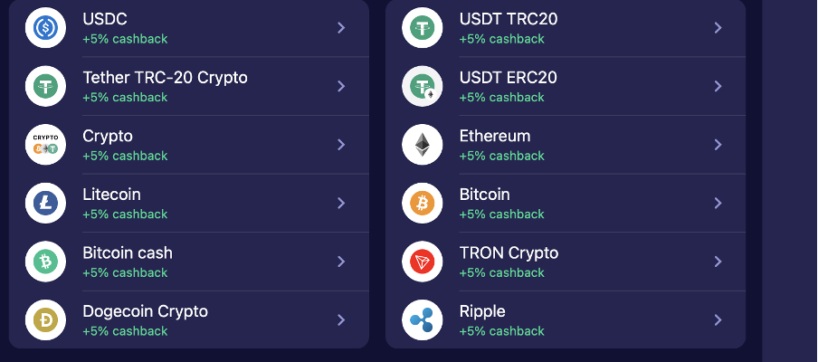 Betmatch Kriptovalutás fizetések