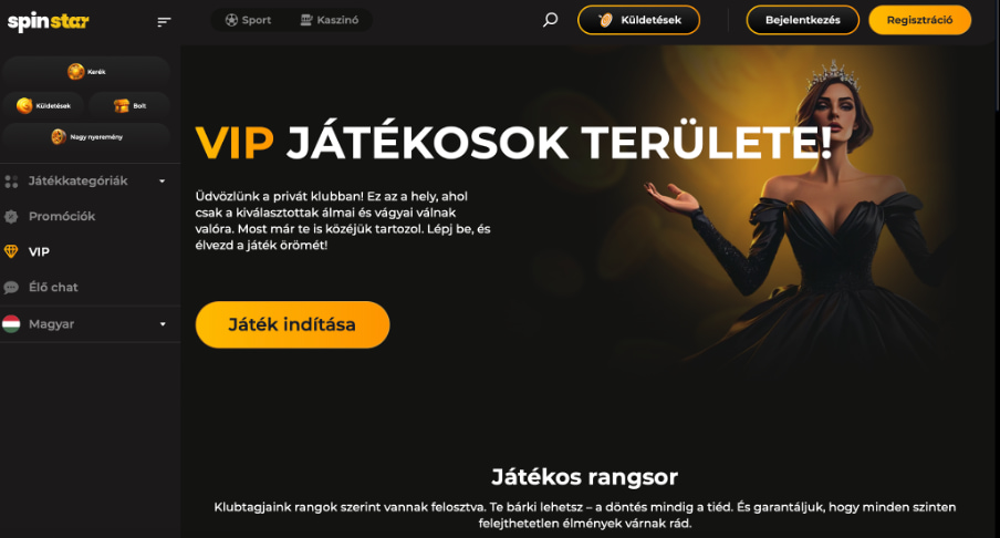 Spinstar bet kaszinó honlapja