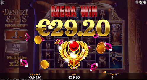 Desert Spins Megaways slots
