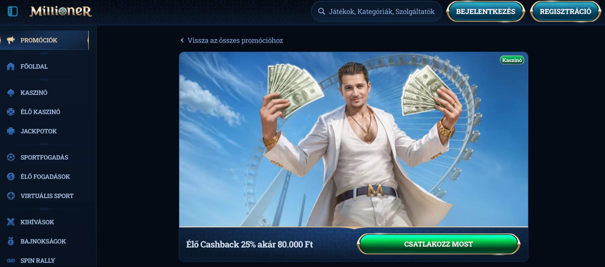 millioner cashback